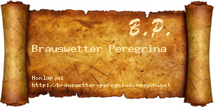 Brauswetter Peregrina névjegykártya